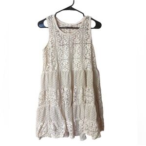 Altar’d State Cream Lace Dress Sleeveless Mini Dress Formal Boho